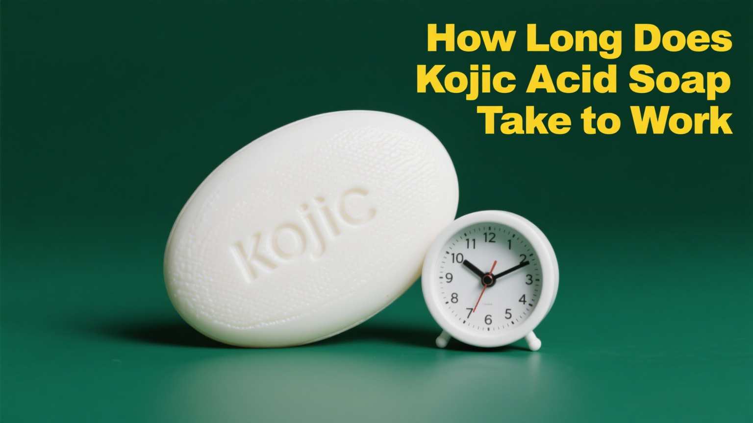 How Long Does Kojic Acid Soap Take to Work