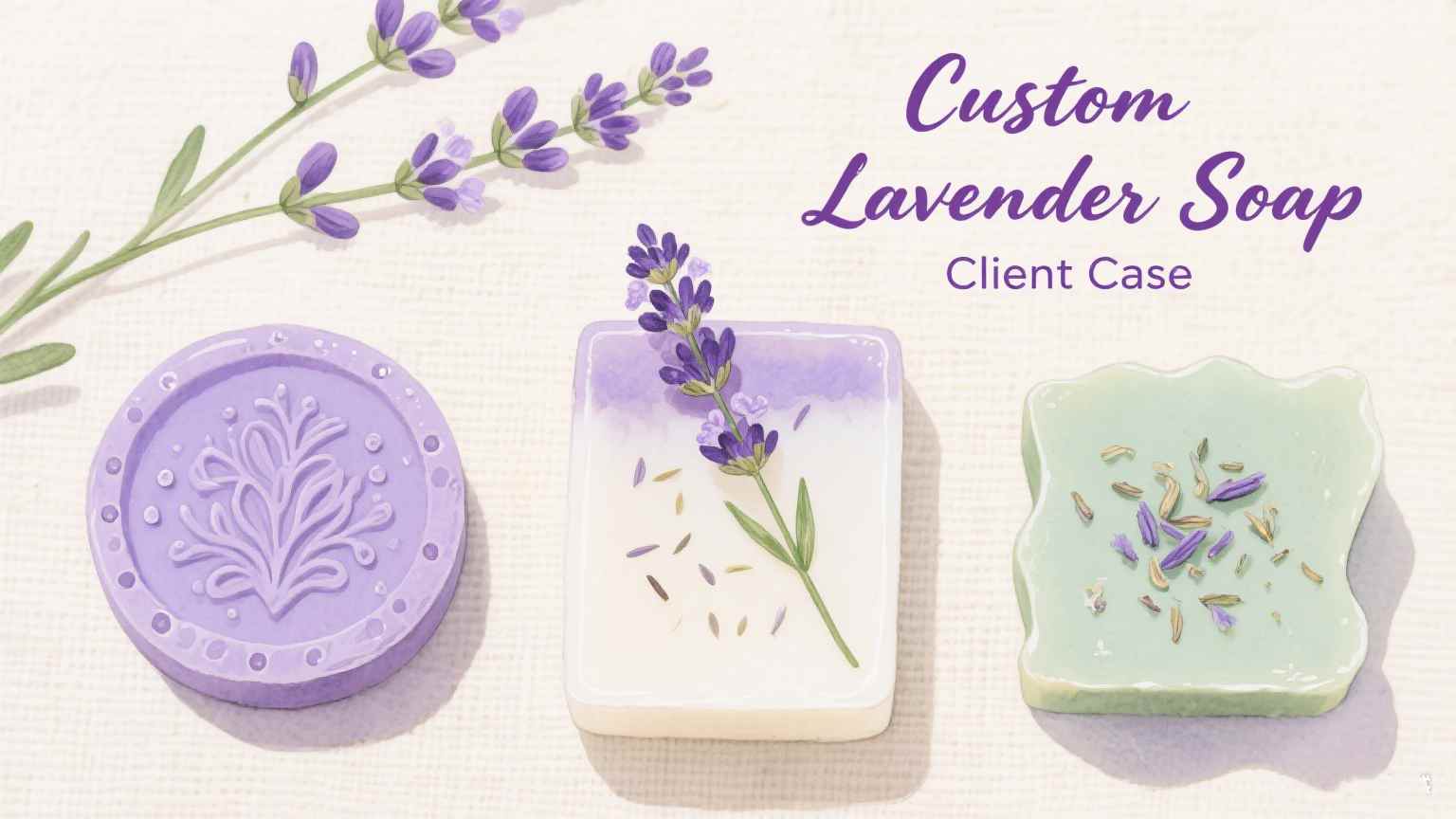 Custom Lavender Soap OEM Case | China Private Label Supplier